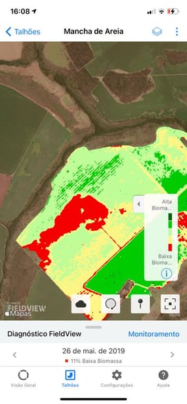 case mancha de areia no fieldview